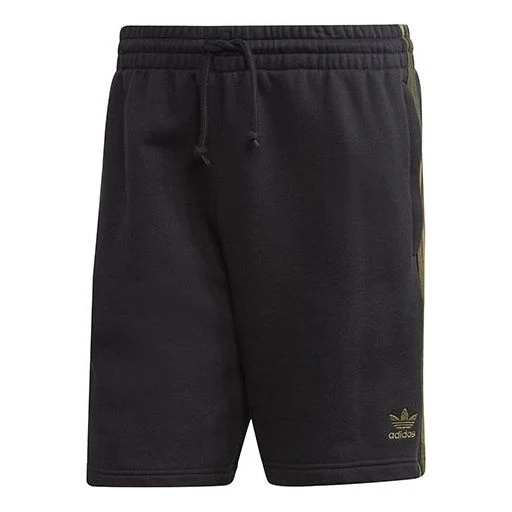 adidas originals Camo short Leisure Sports Shorts Men's Black FM3364