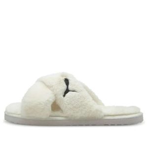 (WMNS) PUMA Fluff X Strap Slide 'Whisper White' 384936-02