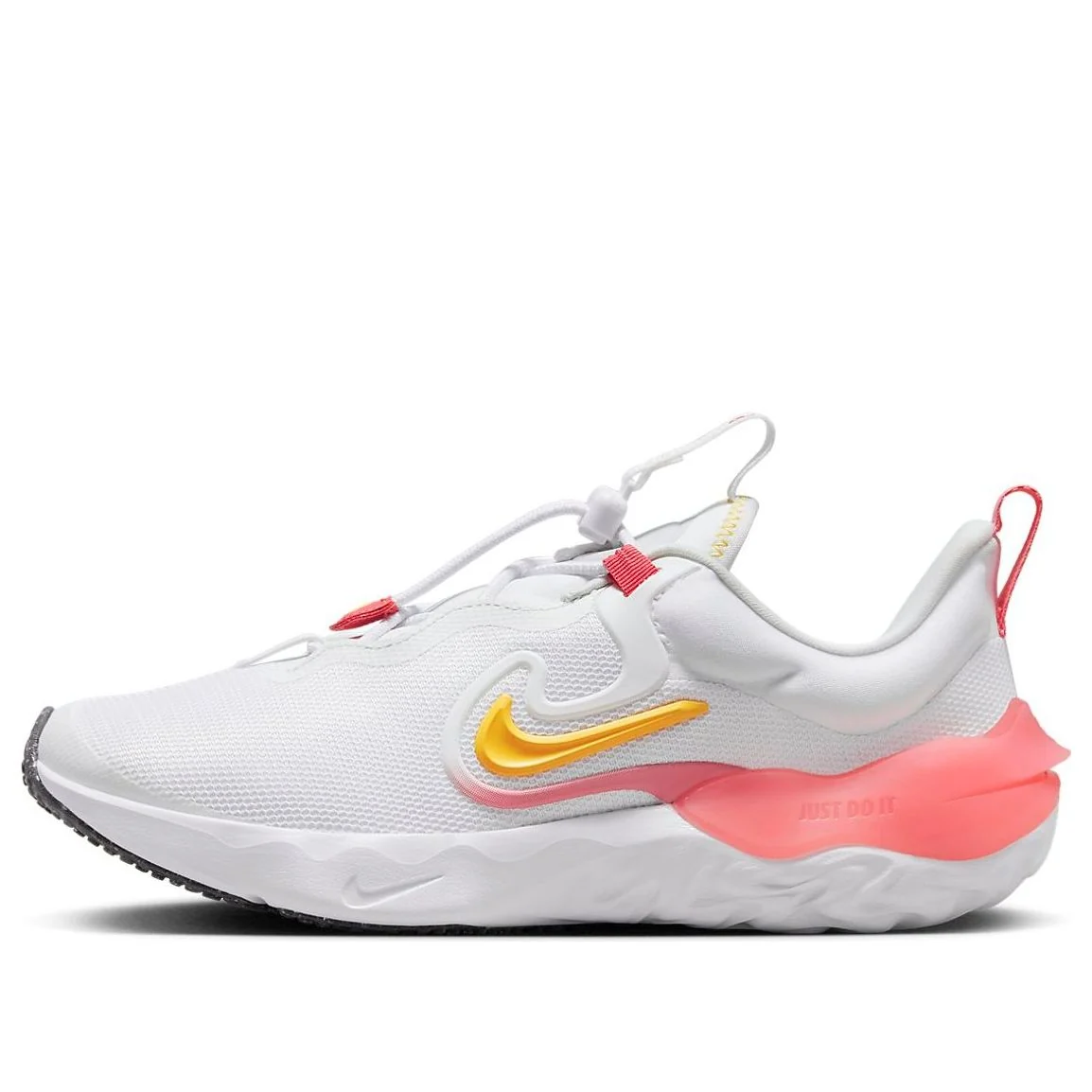 (GS) Nike Run Flow 'White Pink Yellow' DR0472-100