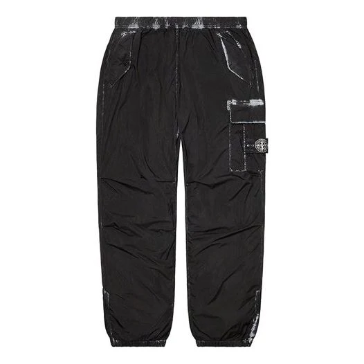 Supreme Week 13 x Stone Island Painted Camo Nylon Cargo Pant SUP-FW20-298-BLK