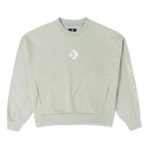 (WMNS) Converse Chain Stitch Crew Asia Sizing 'Light Green' 10025516-A02
