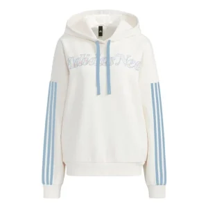 (WMNS) adidas neo W Ard Hdy Logo Hoodie 'White Blue' HG1614