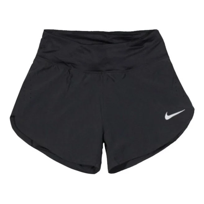 (WMNS) Nike Eclipse 2-in-1 Running Training Solid Color Sports Woven Shorts Black CZ9571-010