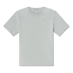Converse Go-To Embroidered Star Chevron Standard-Fit T-Shirt Asia Sizing 'Grey' 10023876-A18