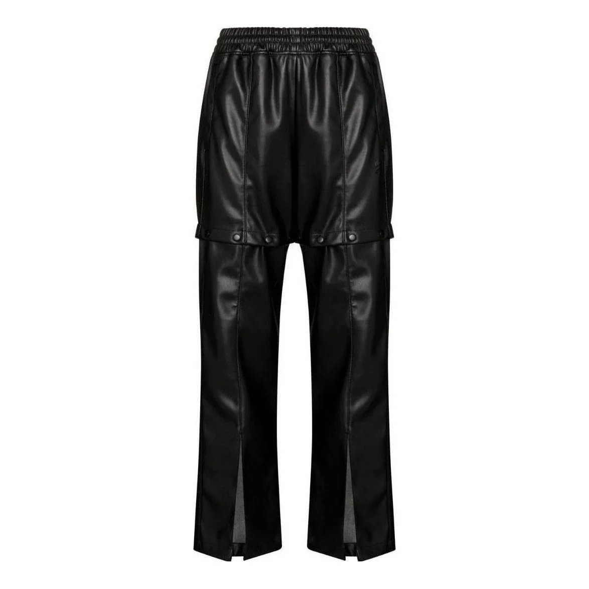 (WMNS) adidas Always Original Faux Leather Track Pants Asia Sizing 'Black' HF2017