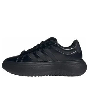 (WMNS) adidas Grand Court Platform 'All Black' JH8668