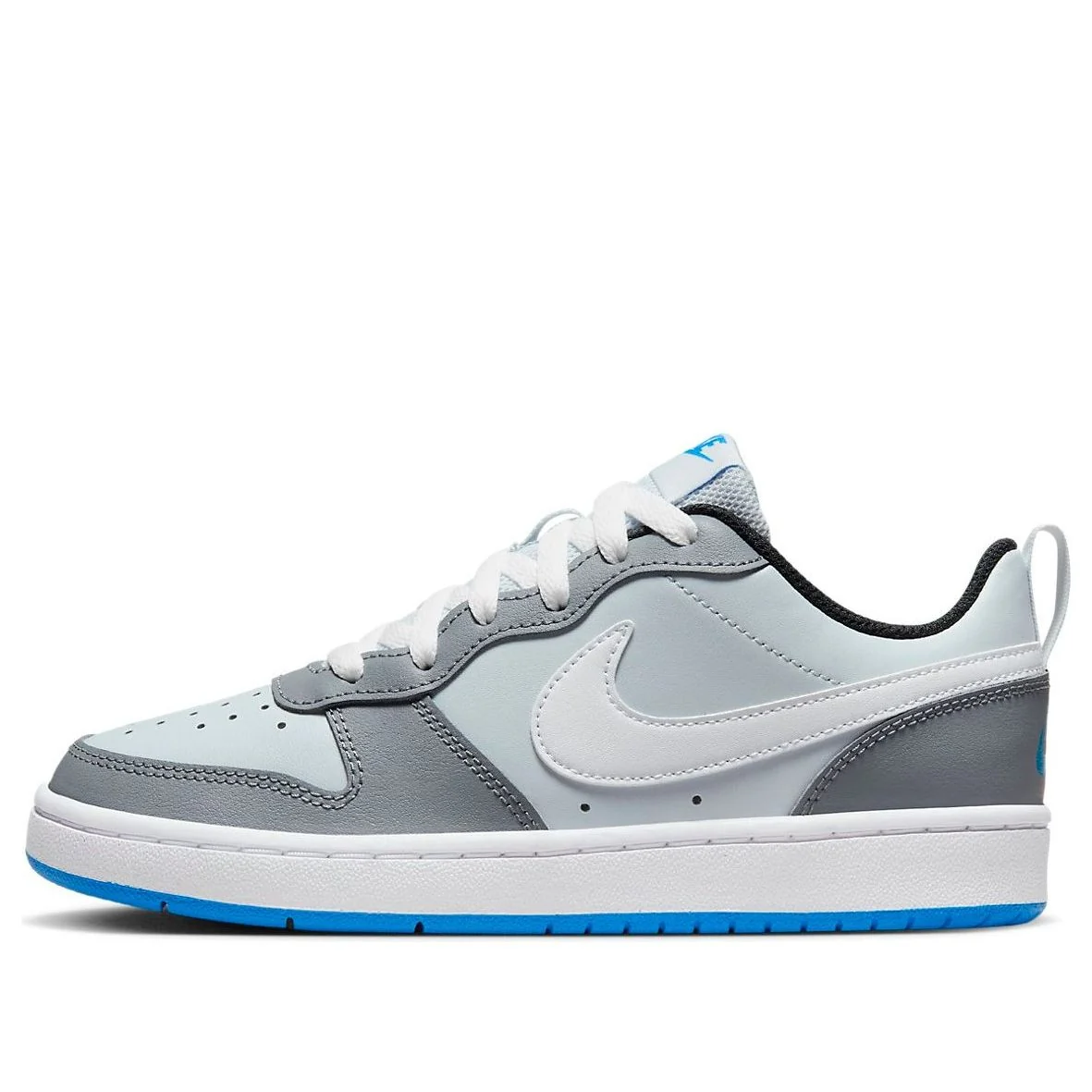 (GS) Nike Court Borough Low 2 SE 'Pure Platinum Photo Blue' BQ5448-019