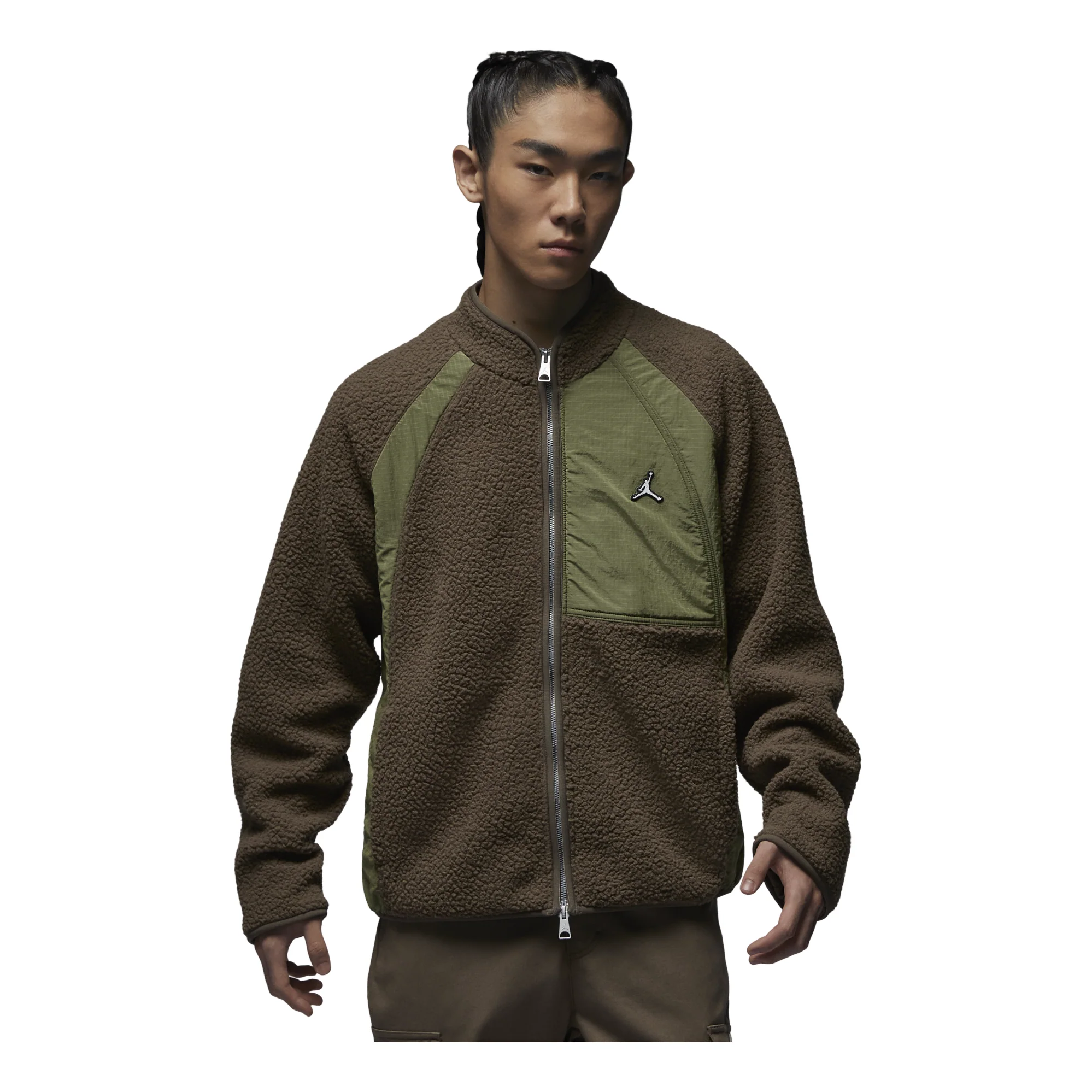 Air Jordan Long Sleeves Fleece Jacket 'Brown' FV8450-274