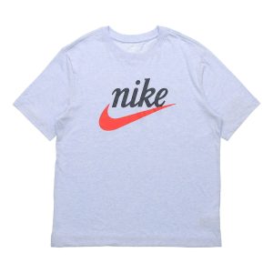 Men's Nike Sportswear Heritage Alphabet Logo Printing Short Sleeve Blue T-Shirt CK2382-407