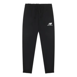 New Balance Essentials Stacked Logo Sweatpants Asia Sizing 'Black White' AMP31539-BK