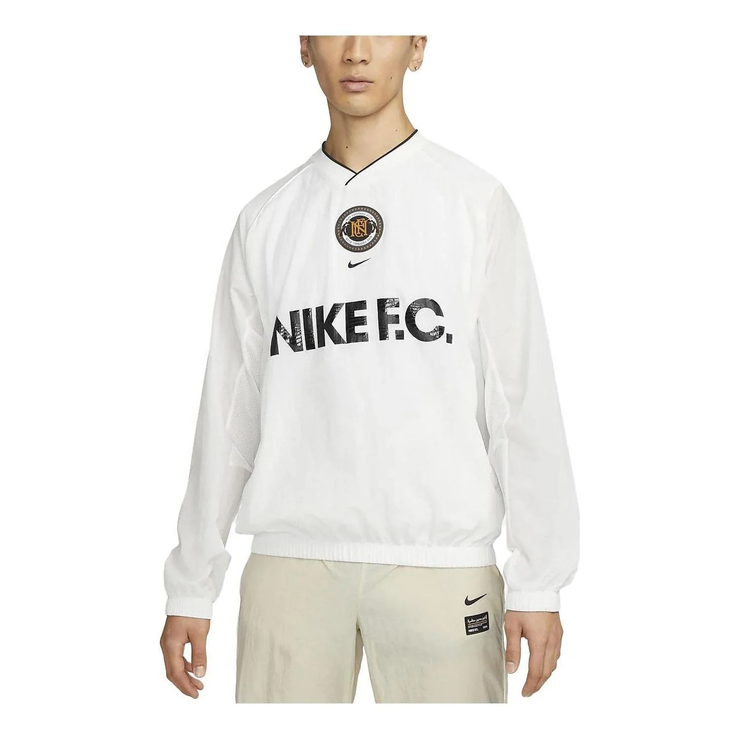 Nike FC Repel Soccer Crew Hoodie 'White' DQ5040-121