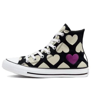 (WMNS) Converse Chuck Taylor All Star High 'Twisted Hearts - Black' 567143F
