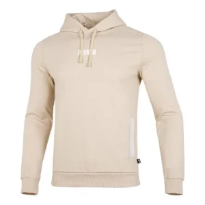 PUMA Solid Color Pullover hooded Athleisure Casual Sports Creamy White 849584-64