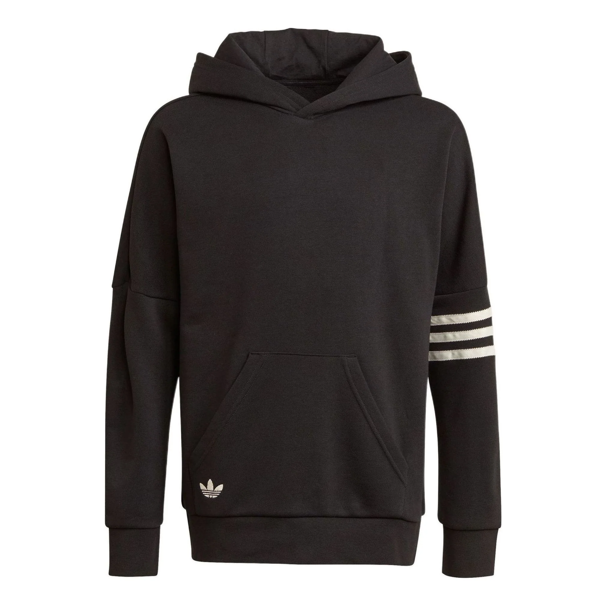 (GS) adidas Originals Adicolor Hoodie 'Black White' HK9699