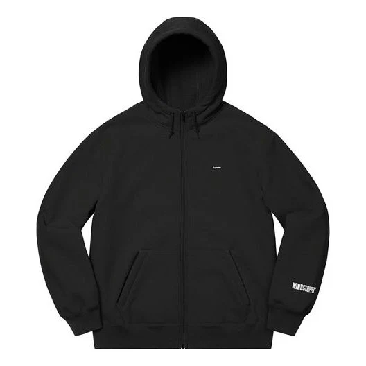 Supreme WINDSTOPPER Zip Up Hooded Sweatshirt 'Black' SUP-FW20-393