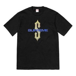 Supreme SS18 Diamonds Tee Black Diamond Printing Short Sleeve Unisex SUP-SS18-0087