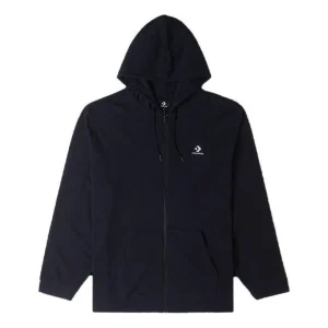 Converse Go-To Chuck Patch Classic Fit Full Zip Jacket Asia Sizing 'Black' 10023871-A01