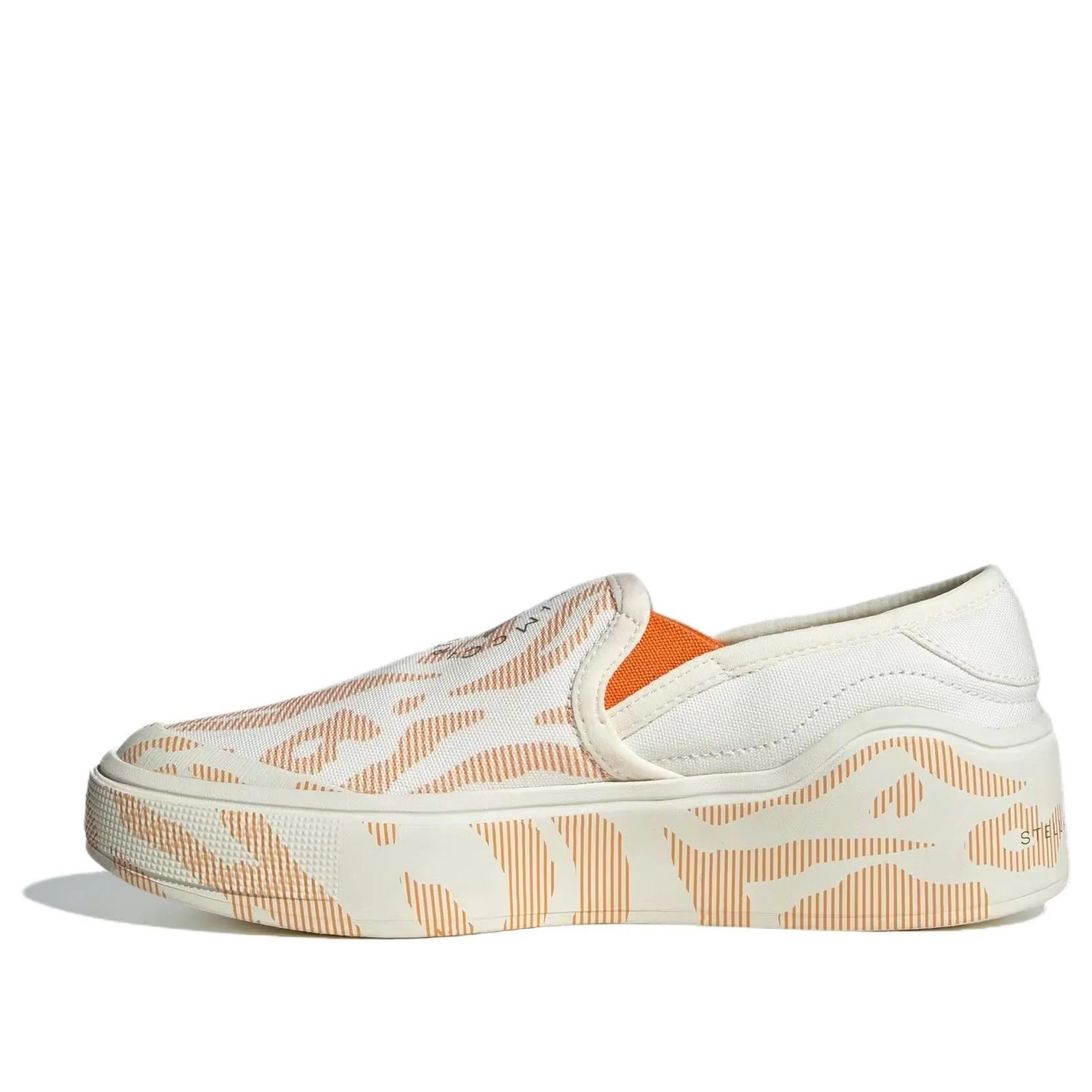 (WMNS) adidas by Stella McCartney Court Slip-On 'White Orange' IF2186