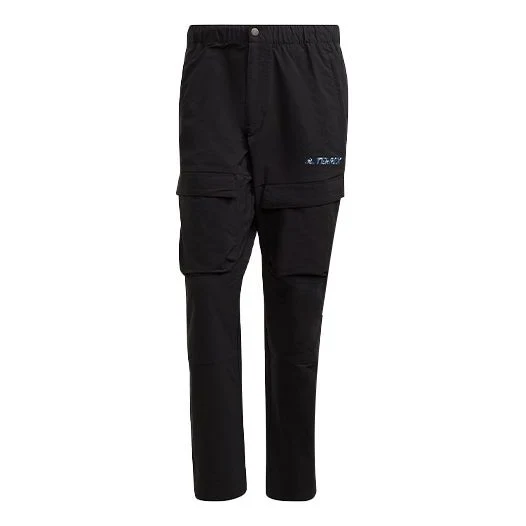 adidas Alphabet Zipper Sports Pants Black GR9972