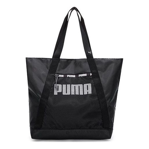 (WMNS) PUMA Core Base Large Shopper Bag 'Black White' 078729-01