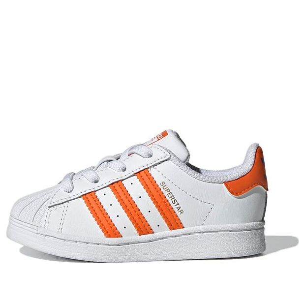 (TD) adidas Superstar 'White Orange' FZ0653