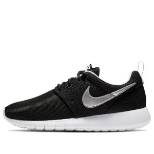 (GS) Nike Roshe One 'Black Metallic Silver' 599728-021
