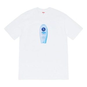 Supreme FW19 Week 1 Super Cream Tee Short Sleeve Unisex White SUP-FW19-212