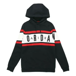 Air Jordan Air Fleece Pullover Hoodies Athleisure Asia Sizing 'Black' BQ5655-010