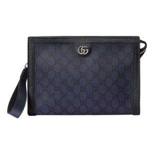 Gucci Ophidia GG Supreme Canvas Pouch 'Dark Blue' 760243-UULBN-4055