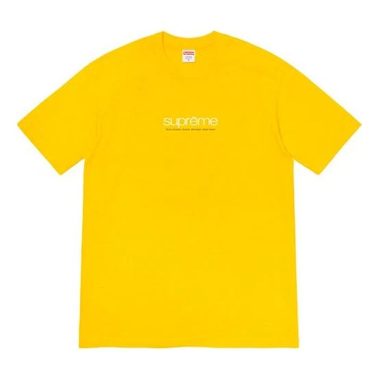 Supreme Week 1 Five Boroughs Tee LogoT SUP-SS21-406-YEL