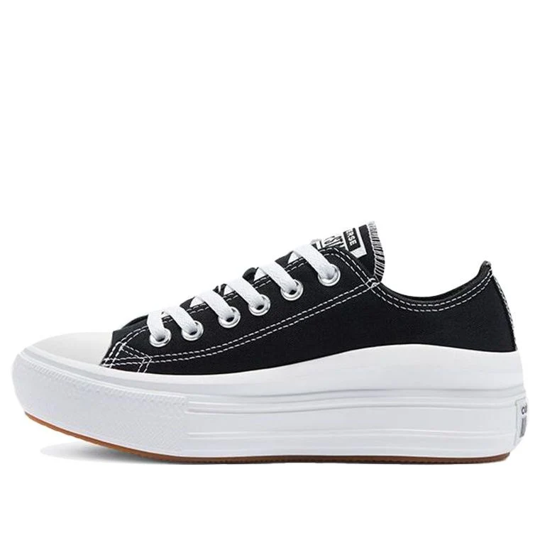 (WMNS) Converse Chuck Taylor All Star Move Low 'Black' 570256C