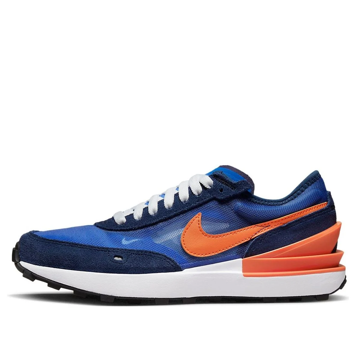 (GS) Nike Waffle One Athleisure Casual Sports Shoe Blue Orange DC0481-402