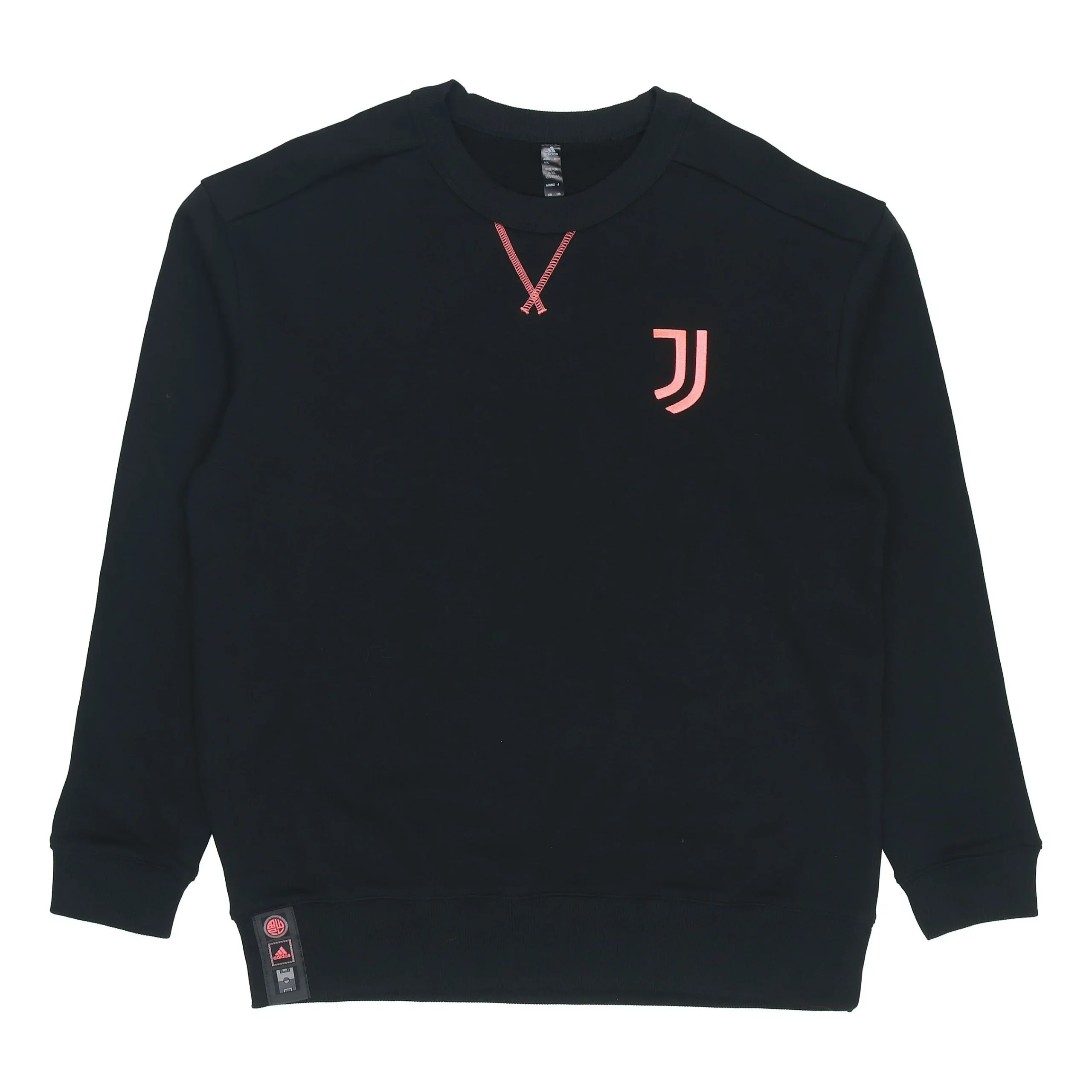 adidas Juve Lny Cr Swt limited Juventus Embroidered team logo Soccer/Football Sports Pullover Black H67143