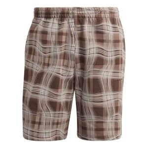 adidas Originals Allover Print Shorts 'Brown White' HM4949