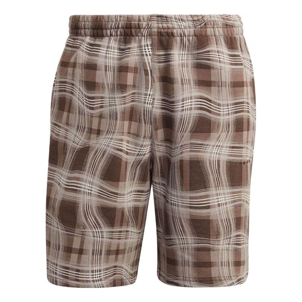 adidas Originals Allover Print Shorts 'Brown White' HM4949