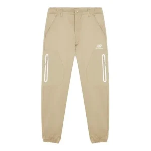 New Balance Logo Classic Cotton Pants Asia Sizing 'Khaki' AMP14325-BEI