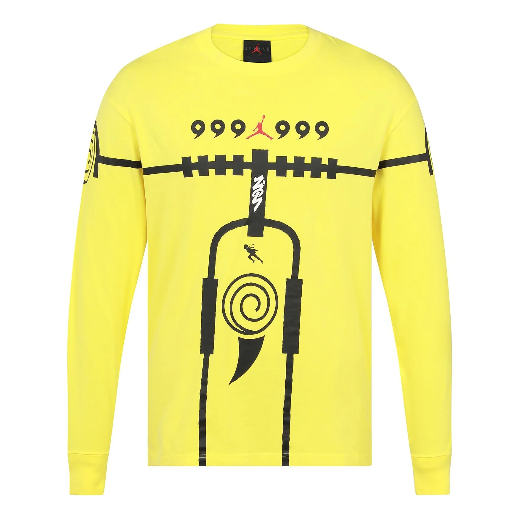 Air Jordan Zion 1 x Naruto Crossover Naruto Uzumaki Round Neck Long Sleeves Yellow DR1445-721