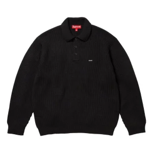 Supreme FW23 FW23 Week11 Small Box Polo Sweater 'Black' SUP-FW23-183