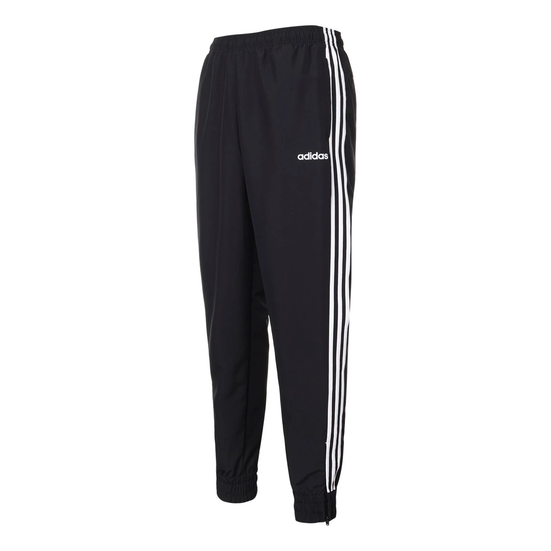 adidas Knitted Sports Loose Long Pants 'Black' DZ8488