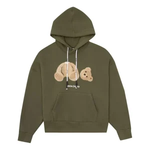 Palm Angels SS21 Bear Hoodie 'Military Brown' PMBB058R21FLE0015660