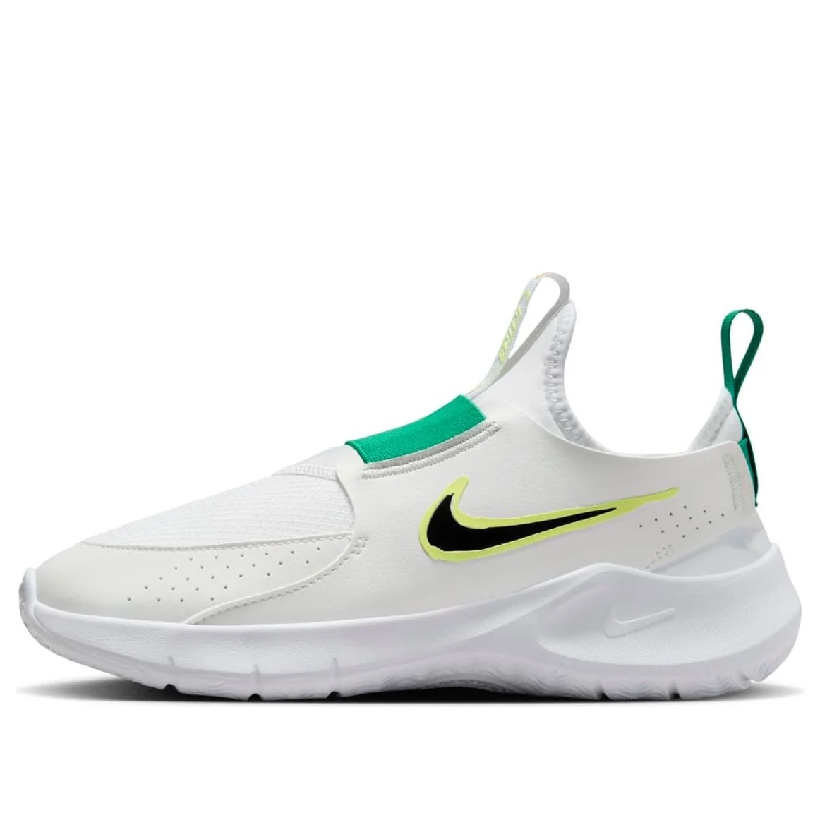 (GS) Nike Flex Runner 3 'White Sport Green Fluorescent Yellow' HF5745-101