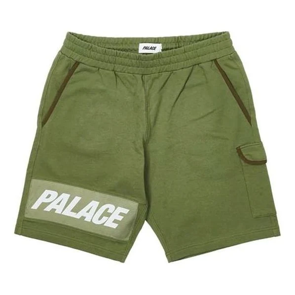 Palace Giant Woven Label Shorts 'Olive' P22ST072