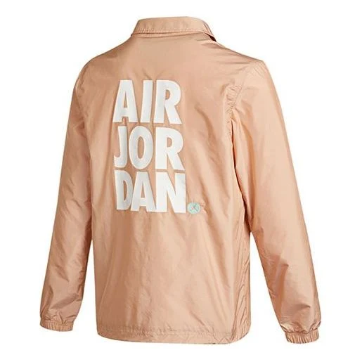 Air Jordan Letter Printing Sports Jacket 'Pink' CZ4825-805