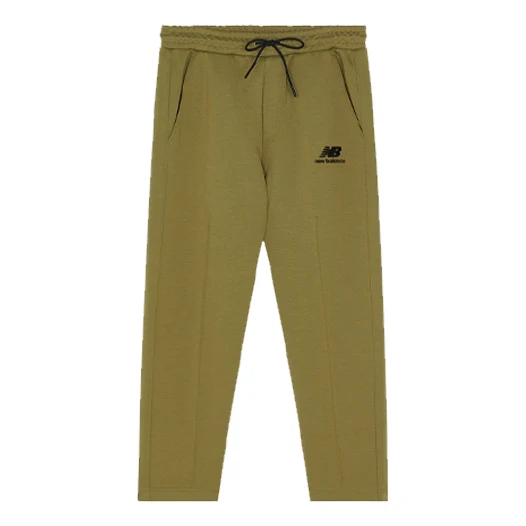 New Balance Logo Cotton Pants Asia Sizing 'Military Green' AMP13390-OV