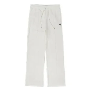 (WMNS) Converse Logo Knit Pants Asia Sizing 'Ivory' 10024049-A04