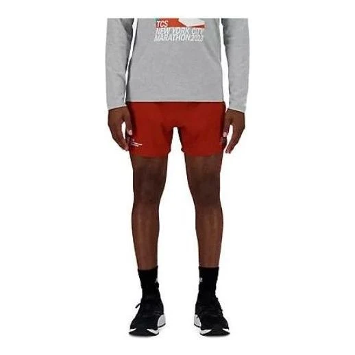 New Balance NYC Marathon Impact Run 5 Inch Shorts Asia Sizing 'Red' MS33268M-RKD