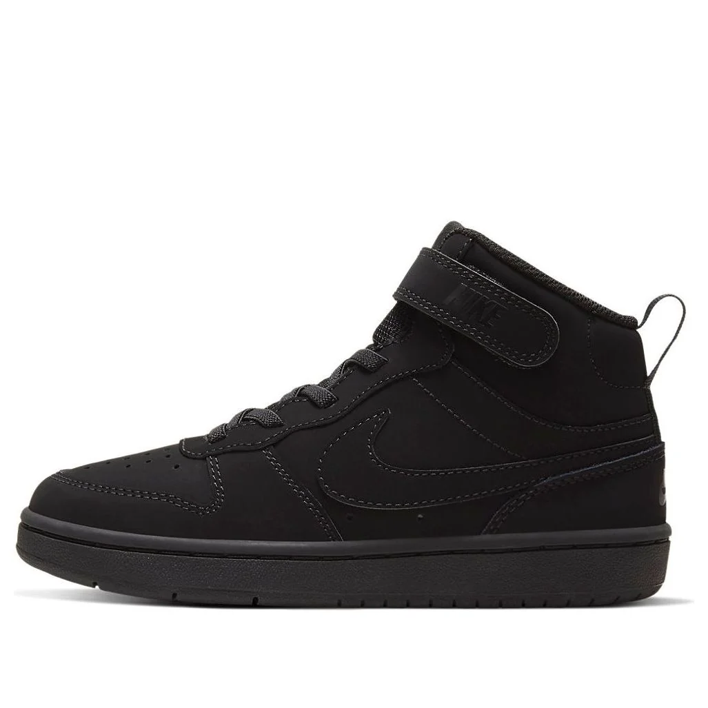 (PS) Nike Court Borough Mid 2 'Triple Black' CW5868-001