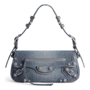 (WMNS) Balenciaga Le Cagole Small Sling Bag Denim 'Blue' 7716402109U4715