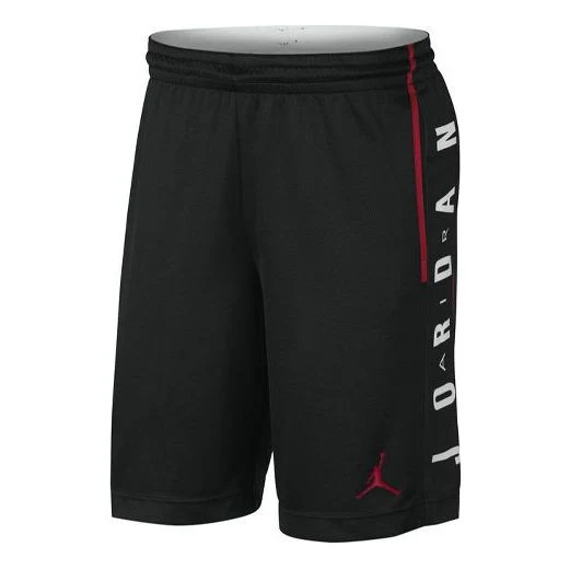 Air Jordan Rise Alphabet Logo Loose Quick Dry Basketball Sports Shorts Black 888377-010