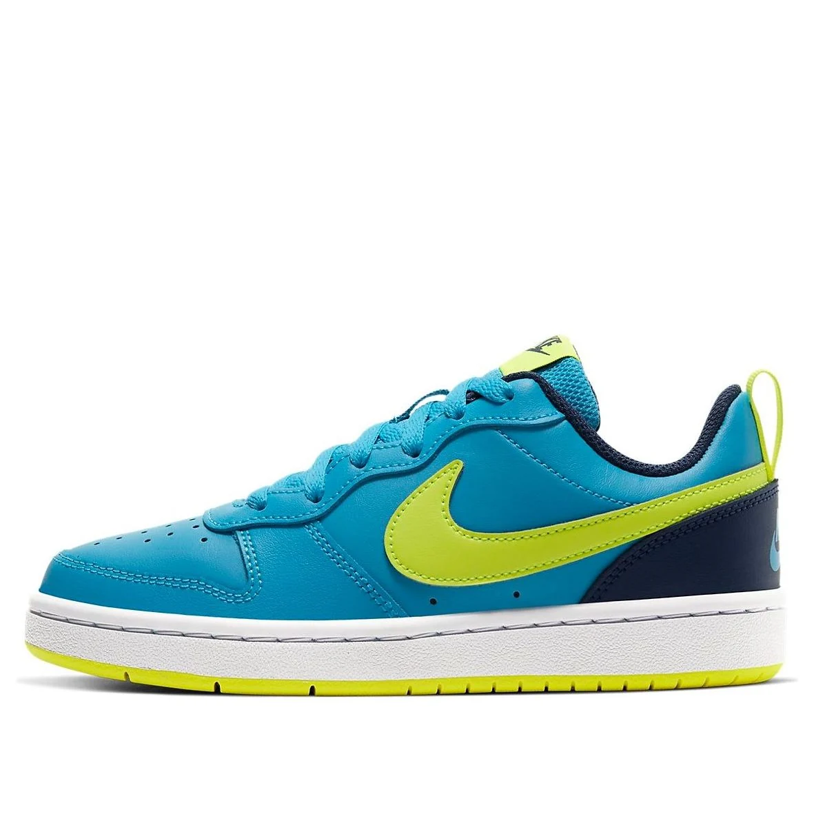 (GS) Nike Court Borough Low 2 'Laser Blue Lemon Venom' BQ5448-400